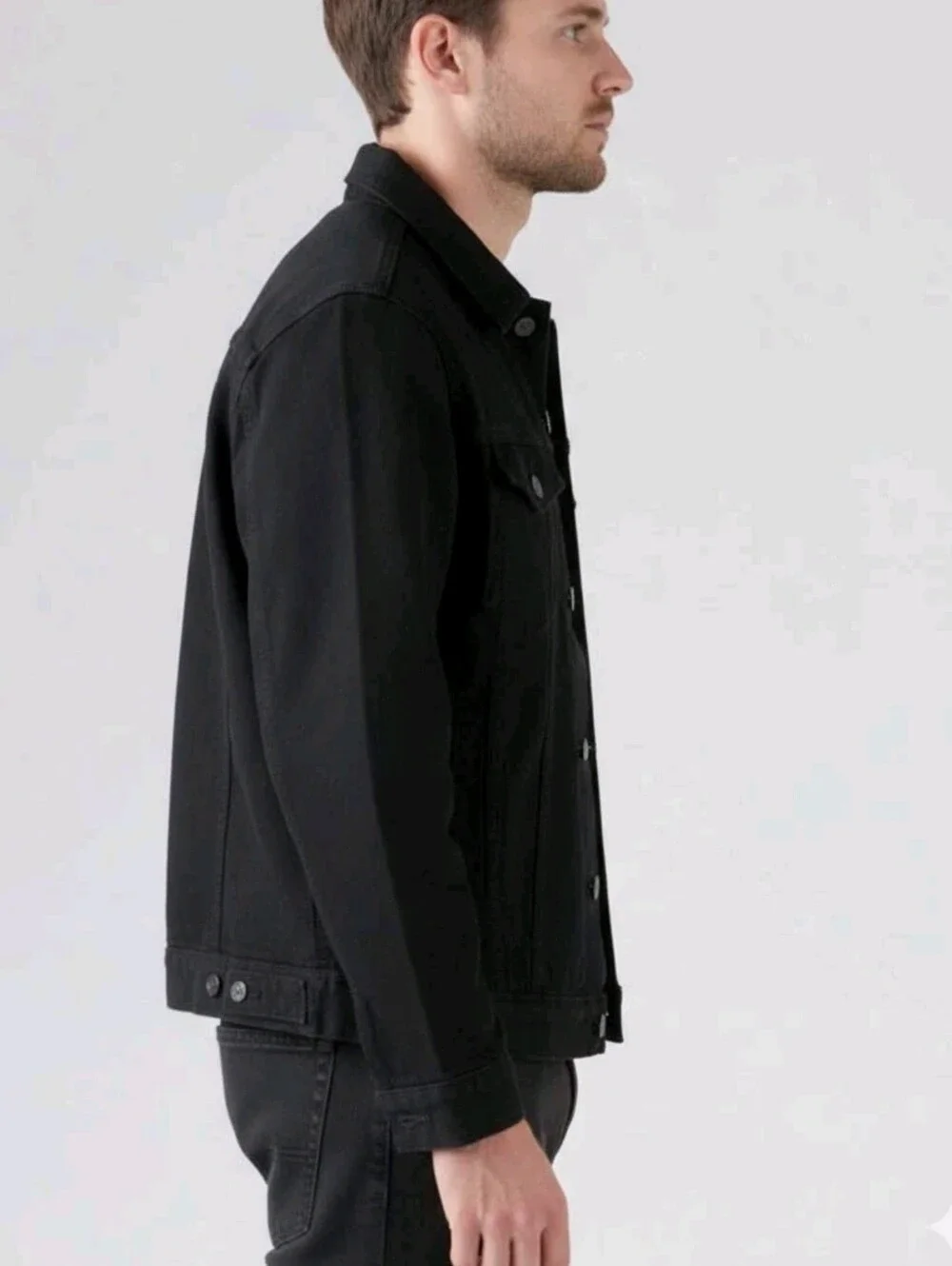 Levi's Premium Trucker Jacket Size Small, Dark Black.